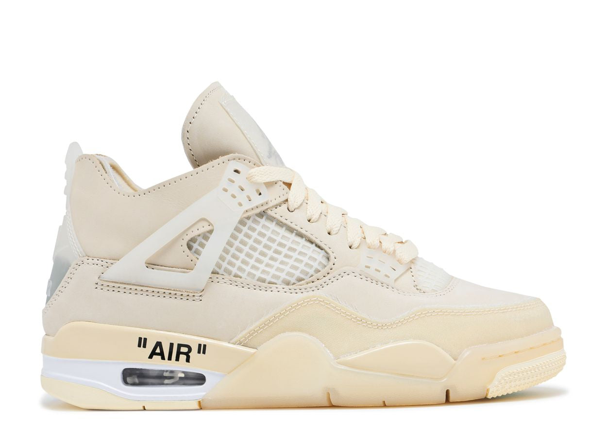 Off-White x Jordan 4 Retro 'Sail' - Kicks Loft