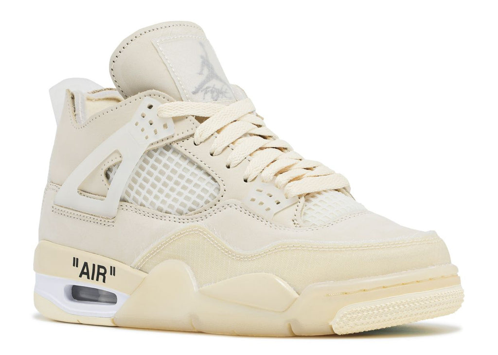 Off-White x Jordan 4 Retro 'Sail' - Kicks Loft