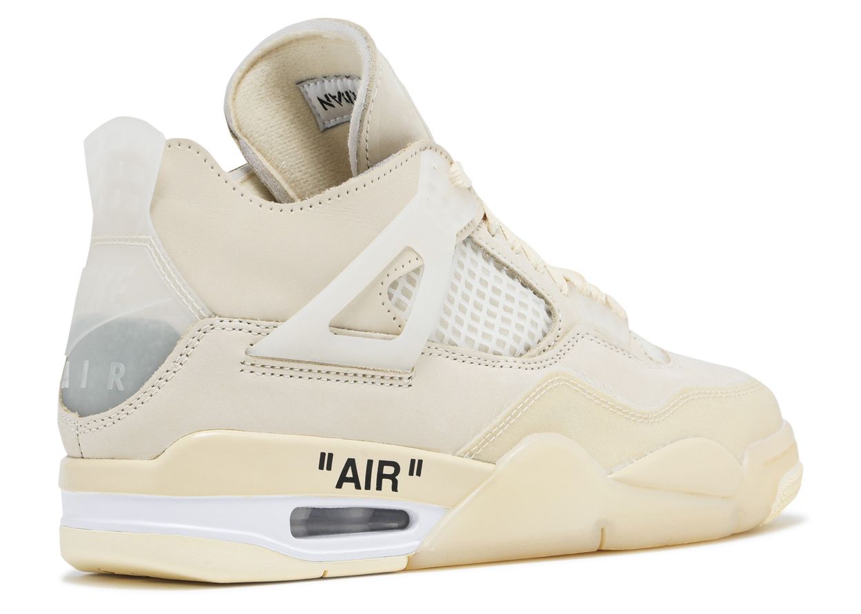 Off-White x Jordan 4 Retro 'Sail' - Kicks Loft